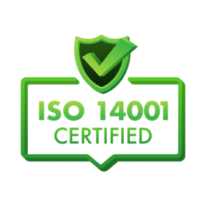 ISO 14001 environmental management system certified badge seal
